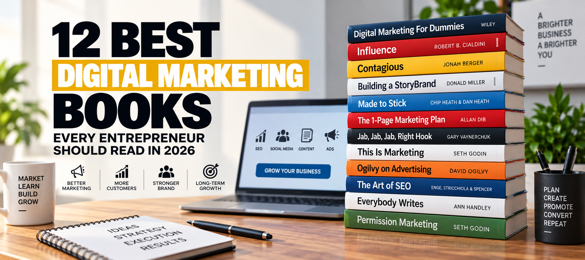 12 Best Digital Marketing Books Every Entrepreneur Should Read in 2026