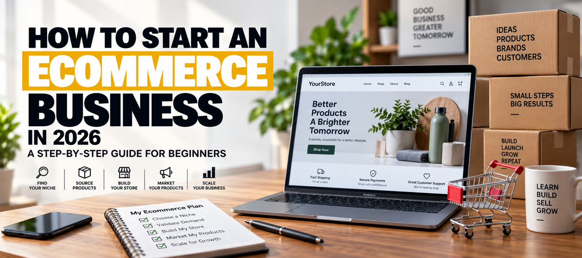 How to Start an Ecommerce Business in 2026: A Step-by-Step Guide for Beginners